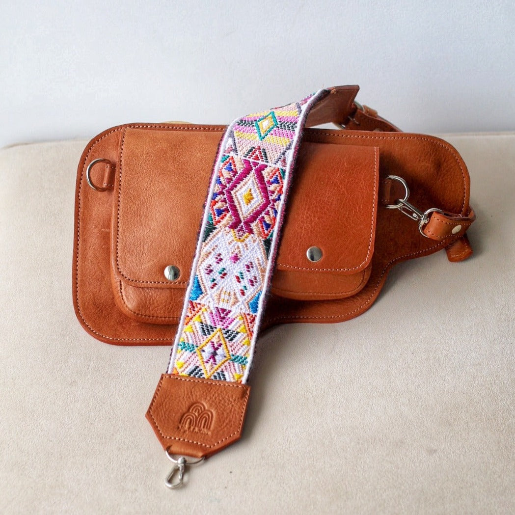 Coco Sling Bag + Jaipur Strap in Caramel