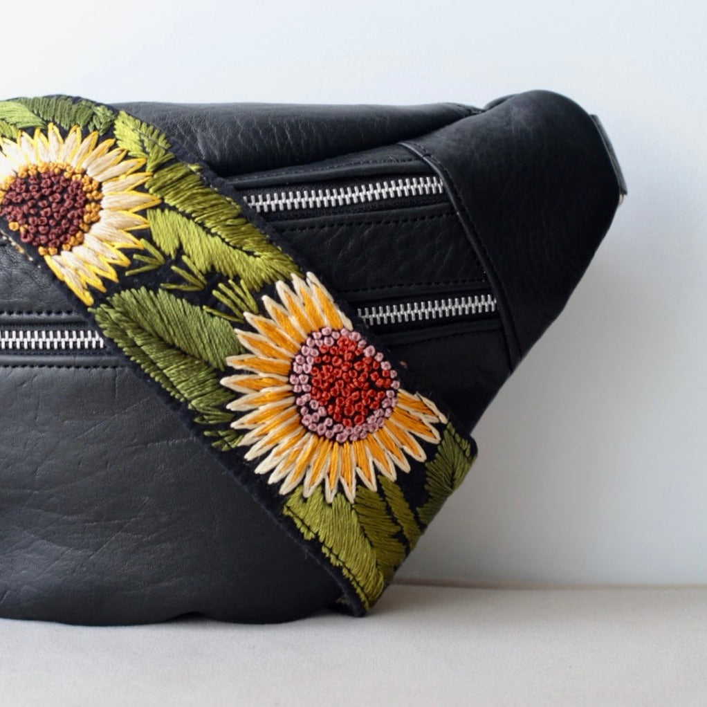 Emma Sling Bag + Buenos Aires Strap in Black