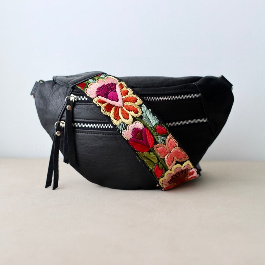 Emma Sling Bag + Abu Dhabi Strap in Black