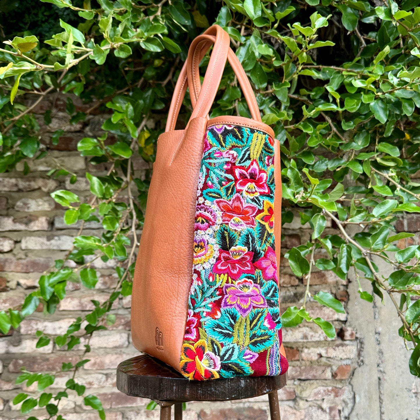 Huipil Tote Bag Lucy in Caramel 5