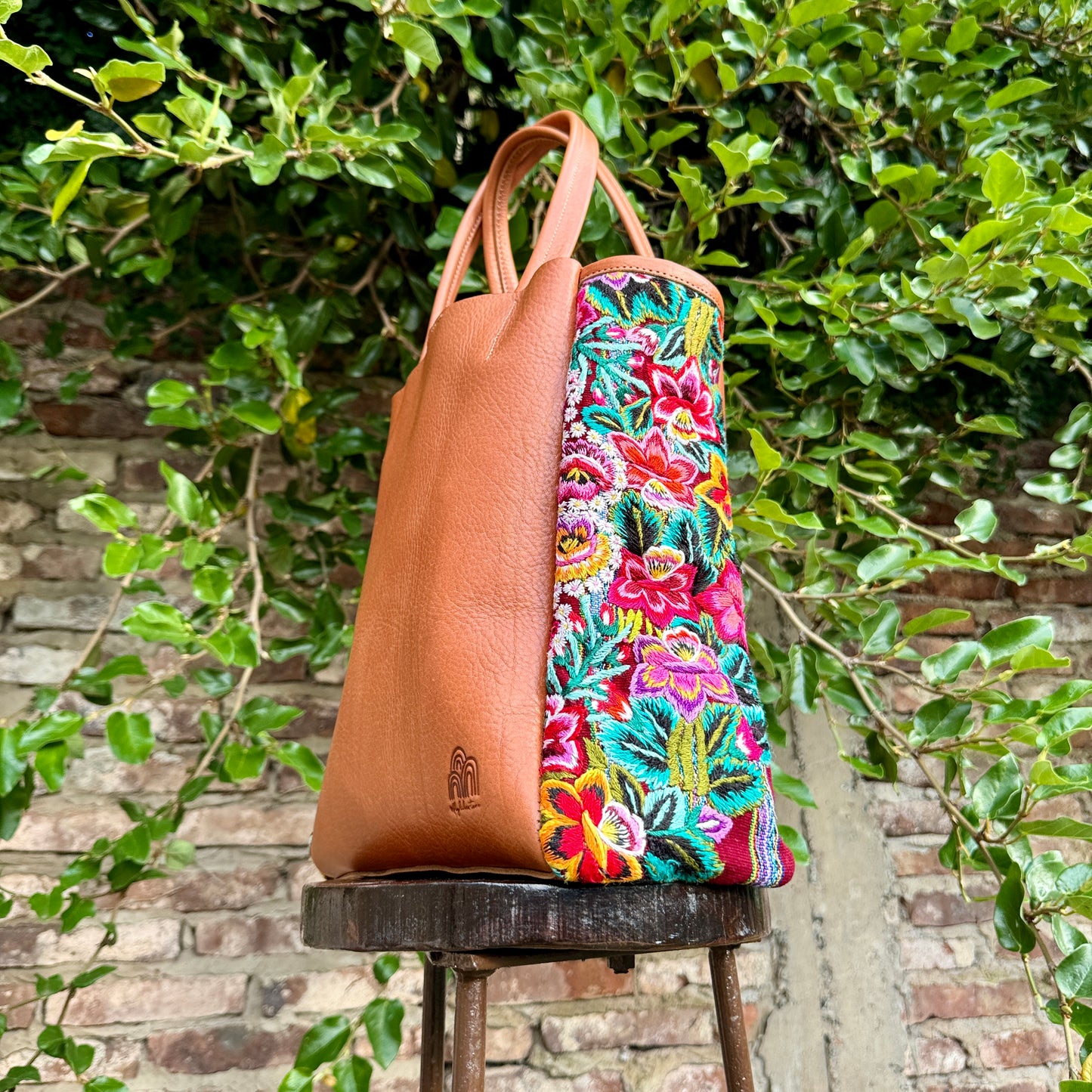 Huipil Tote Bag Lucy in Caramel 5
