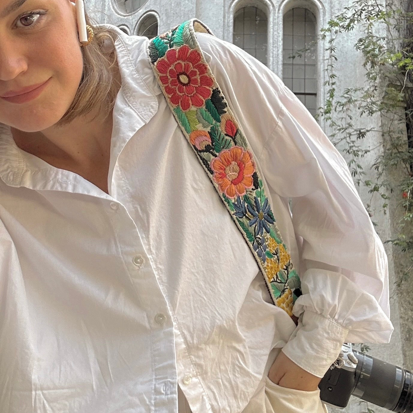 Copenhagen Camera Strap in Caramel by Mariu Riganti