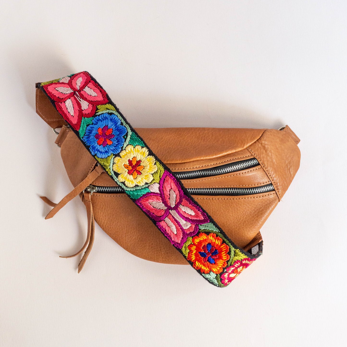 Emma Sling Bag + Jerusalem Strap in Caramel