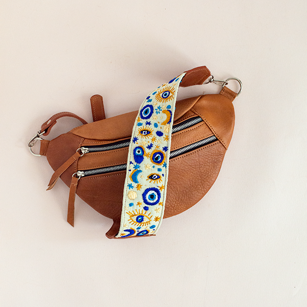 Emma Sling Bag + Mykonos Strap in Caramel