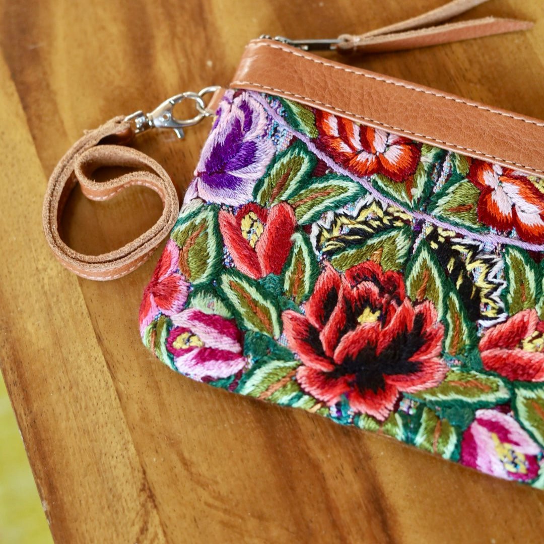 NEW Huipil Clutch in Caramel