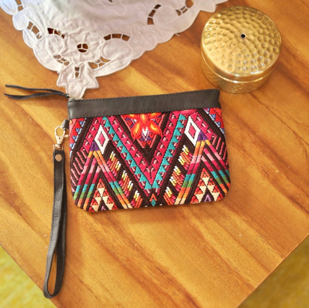NEW Huipil Clutch in black by flylikestore