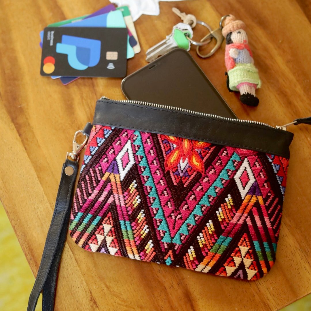 NEW Huipil Clutch in black by flylikestore