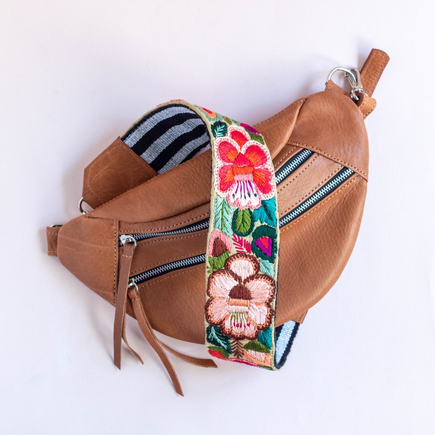 Emma Sling Bag + Praga Strap in Caramel