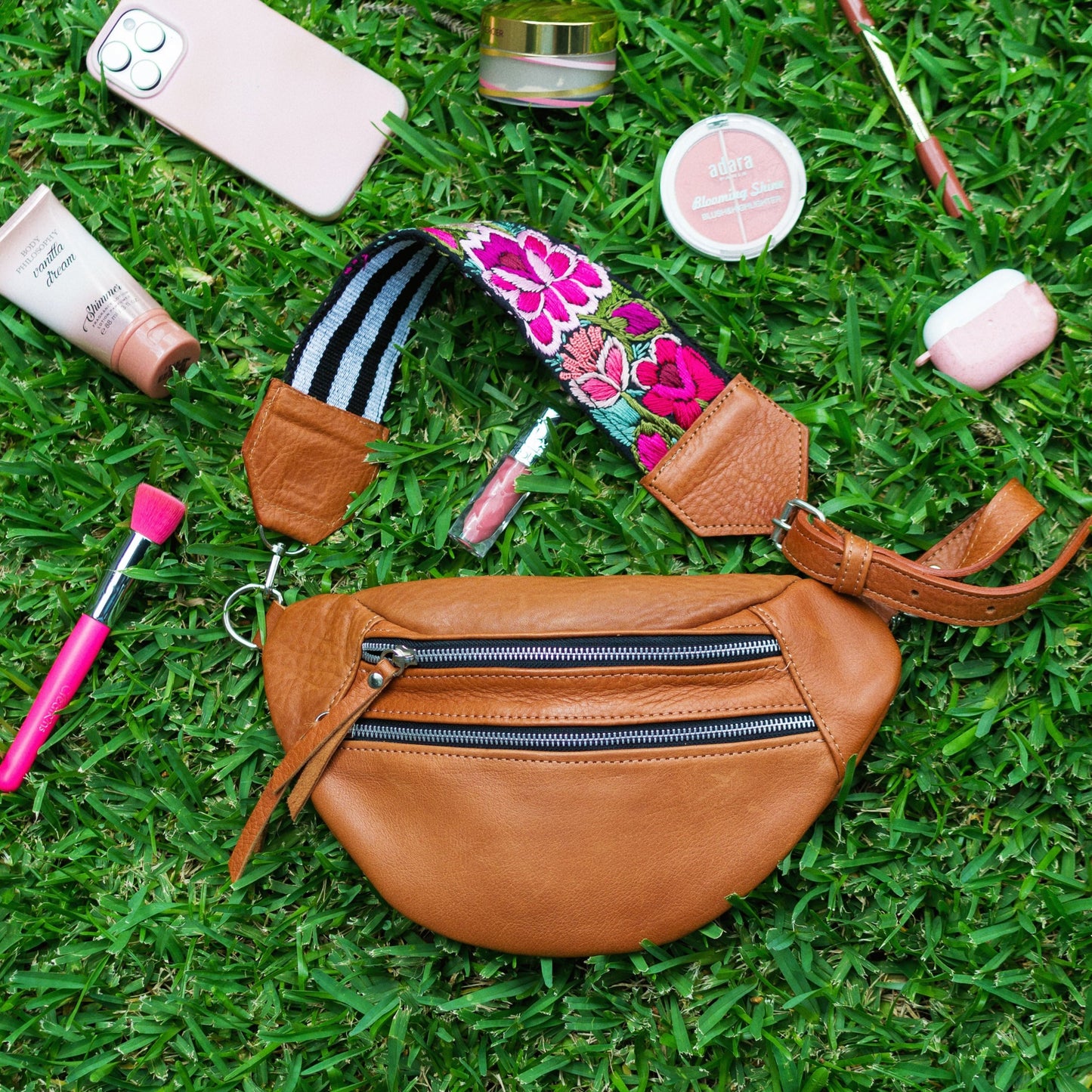 Emma Sling Bag + Abu Dhabi Strap in Caramel
