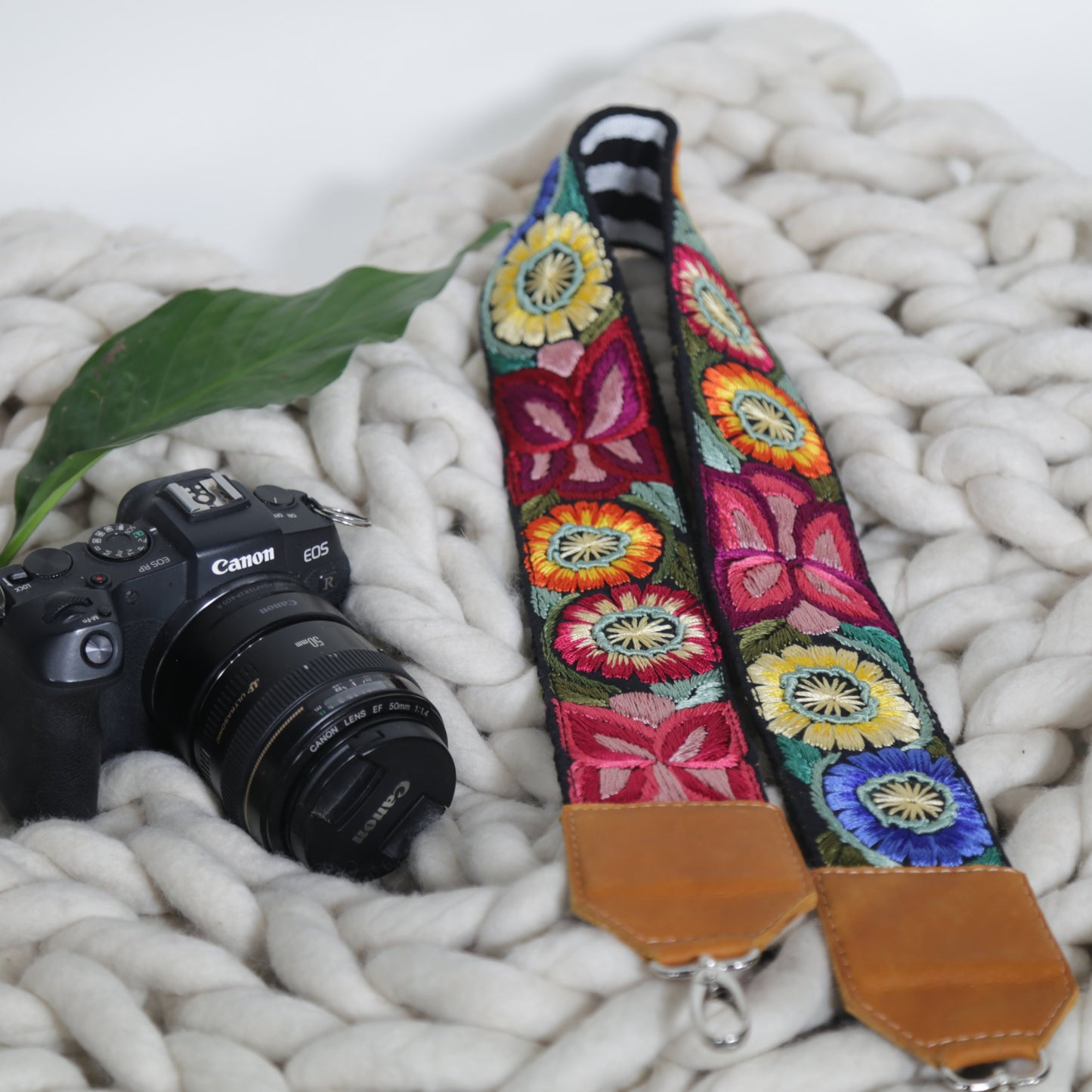 Jerusalem Strap Camera Strap in Caramel