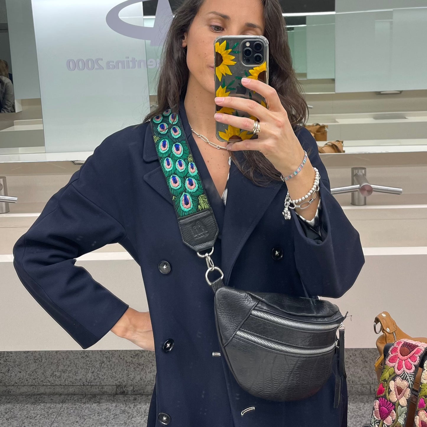 Emma Sling Bag + Cappadocia Strap in Black