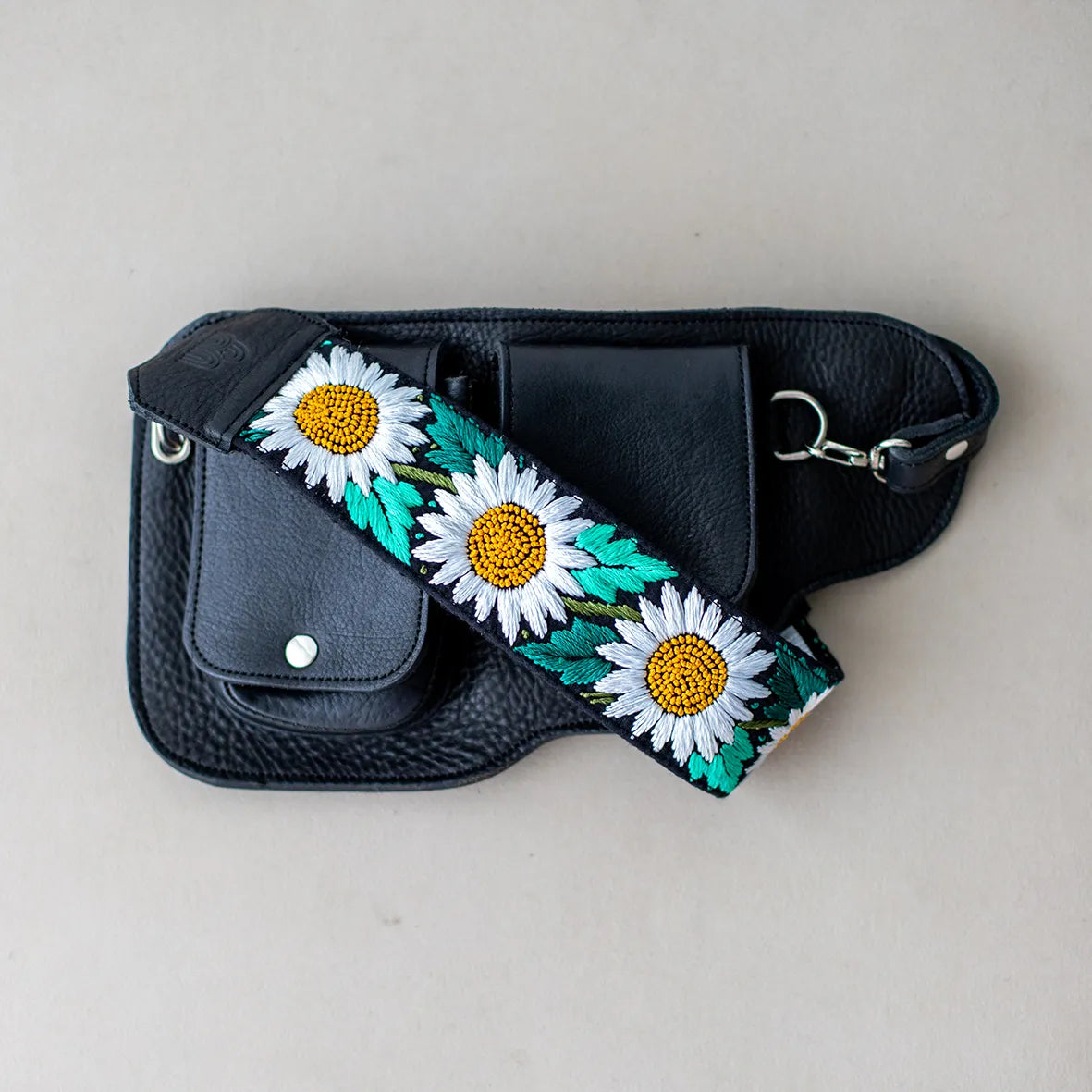 Coco Sling Bag + Edinburgh Strap in Black