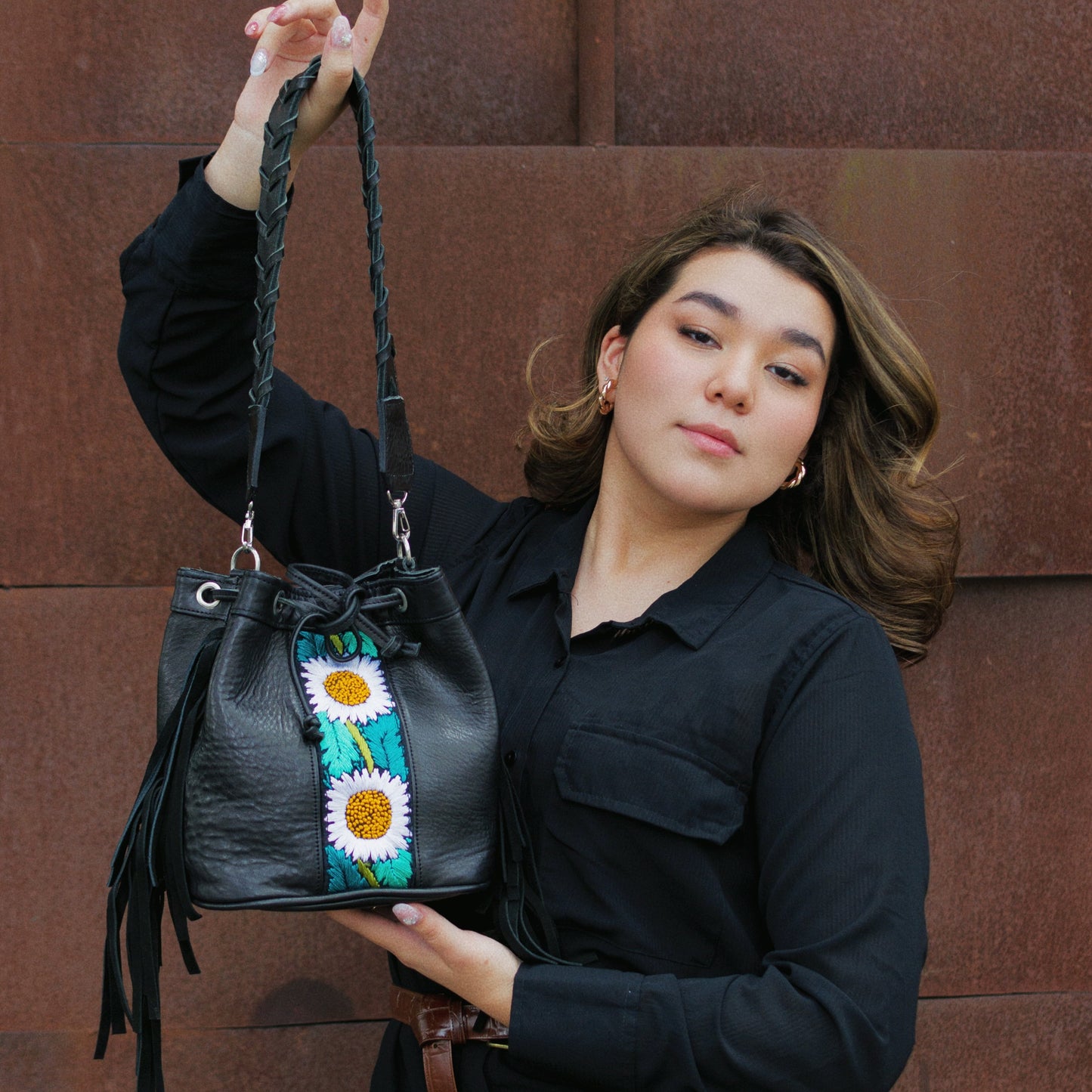 Bolso Elsa en Negro con Correa Edimburgo