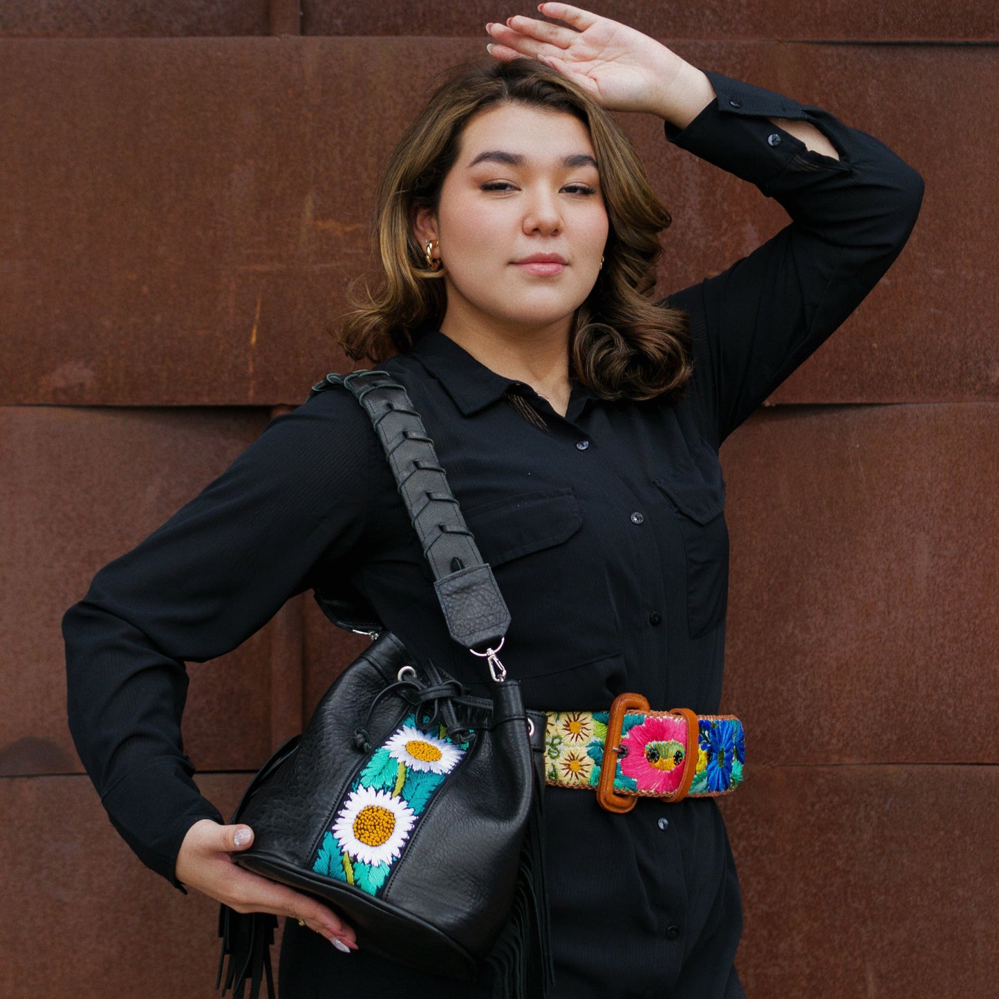 Bolso Elsa en Negro con Correa Edimburgo