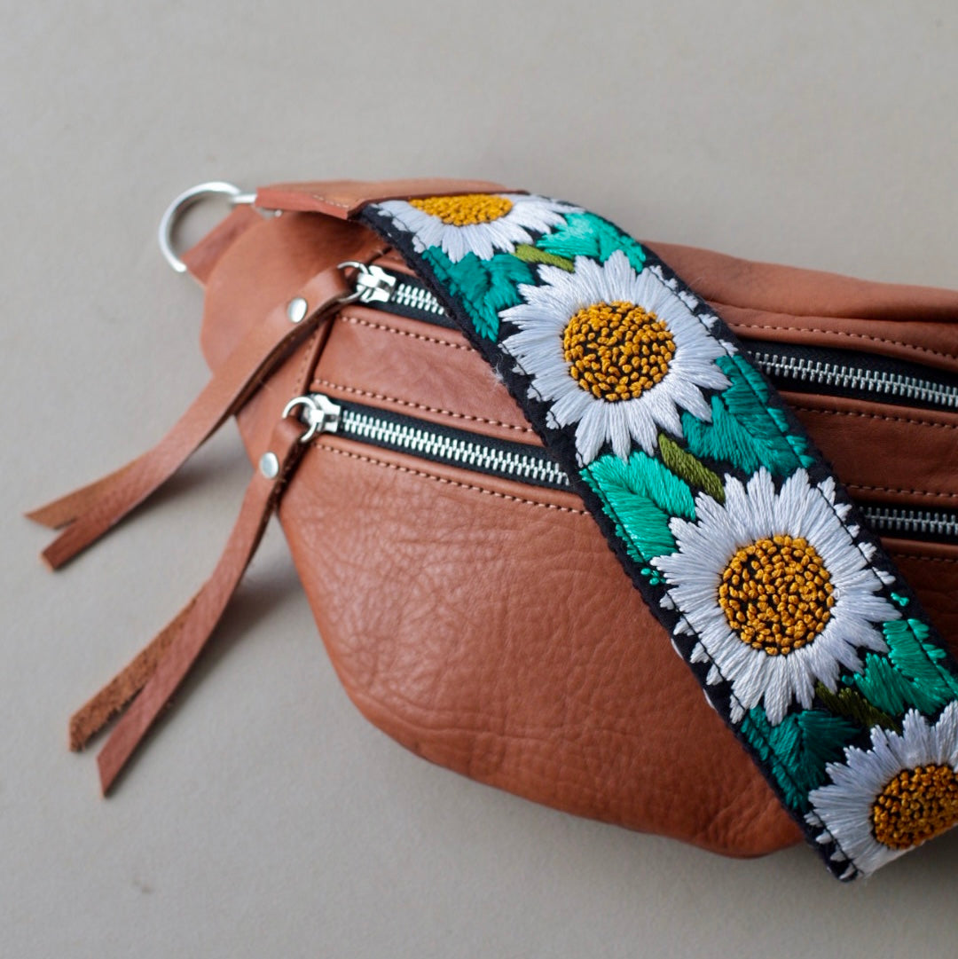 Emma Sling Bag + Edinburgh Strap in Caramel