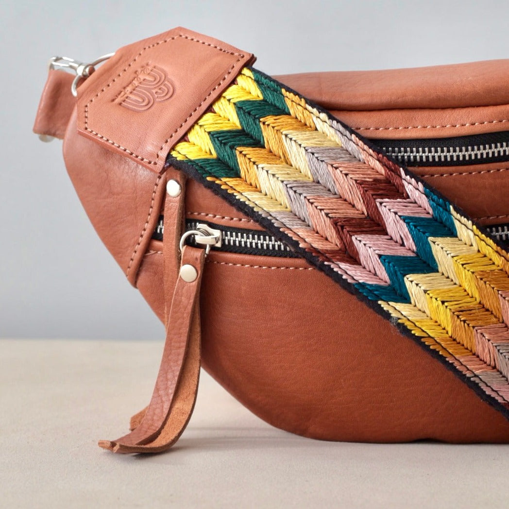 Emma Sling Bag + Jujuy Strap in Caramel
