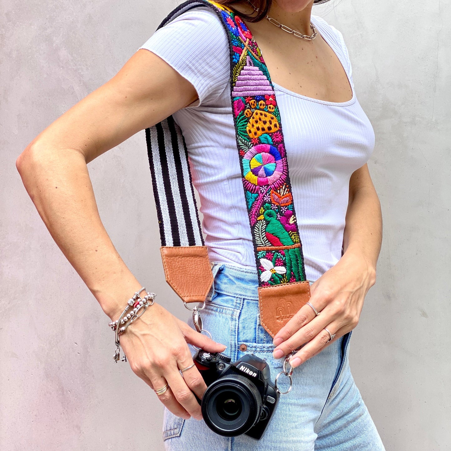 Guatemala Camera Strap in Caramel by Jessica Guttelewirz