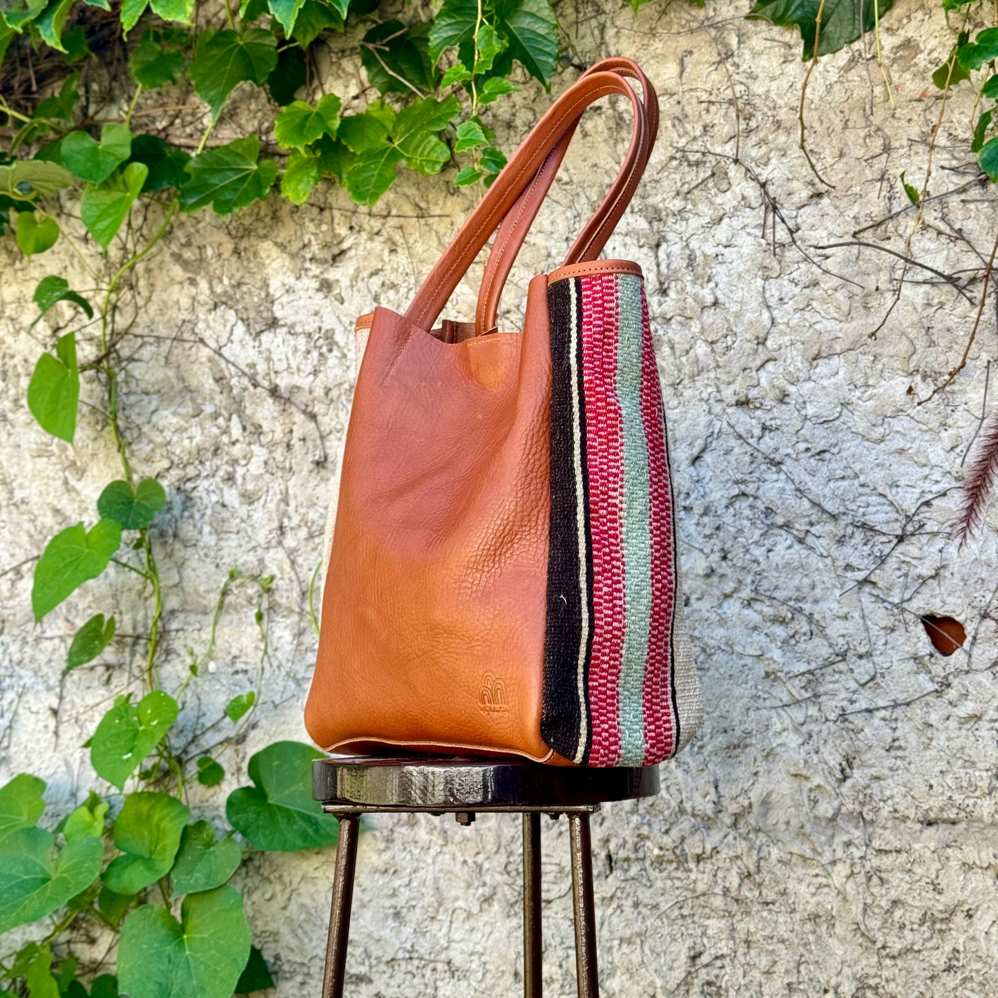 Tote Bag Lucy + Telar de Argentina en Caramelo