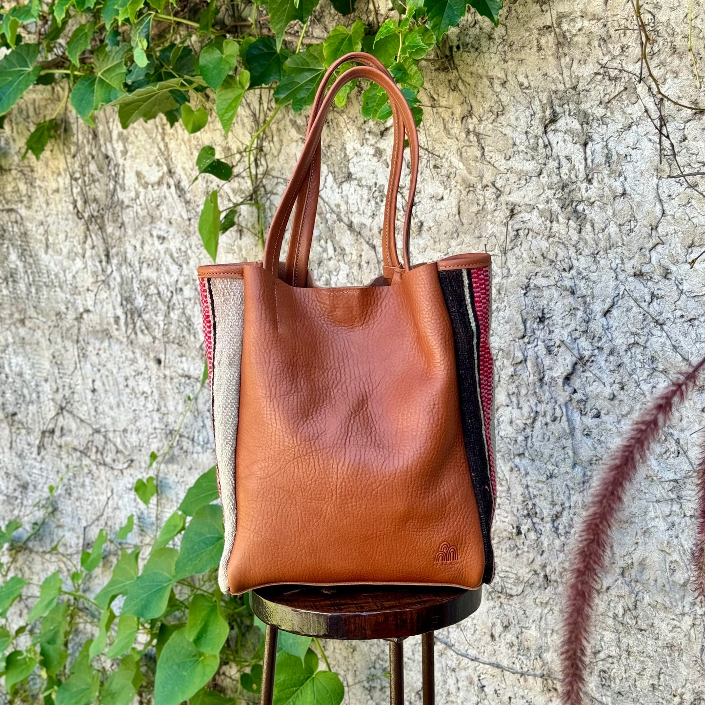 Tote Bag Lucy + Telar de Argentina en Caramelo