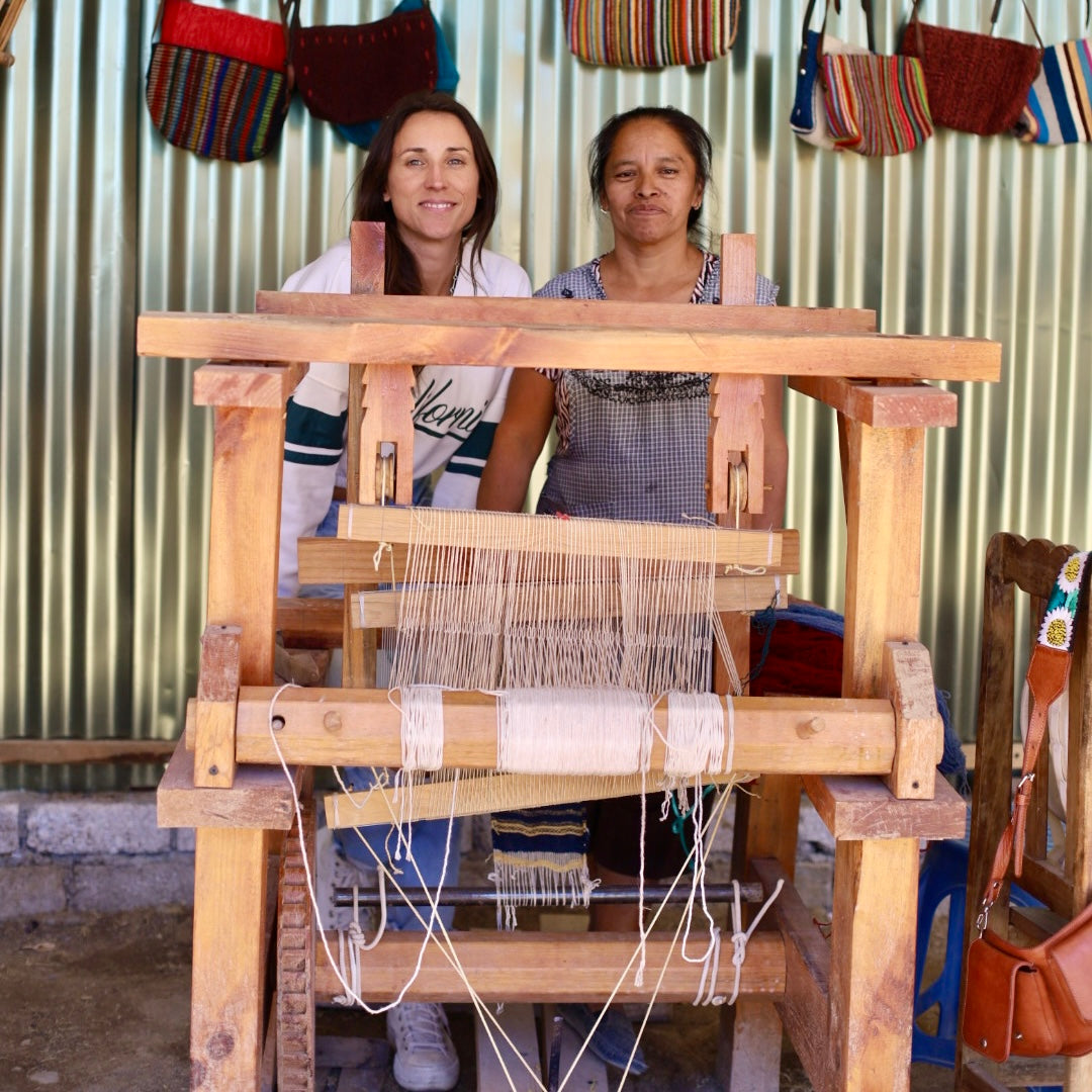 Woven Tote Bag Teotitlán XL in Caramel