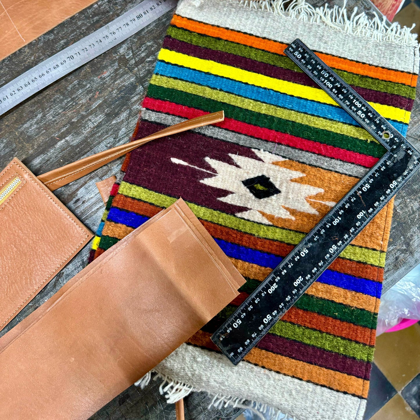 Woven Tote Bag Oaxaca in Caramel