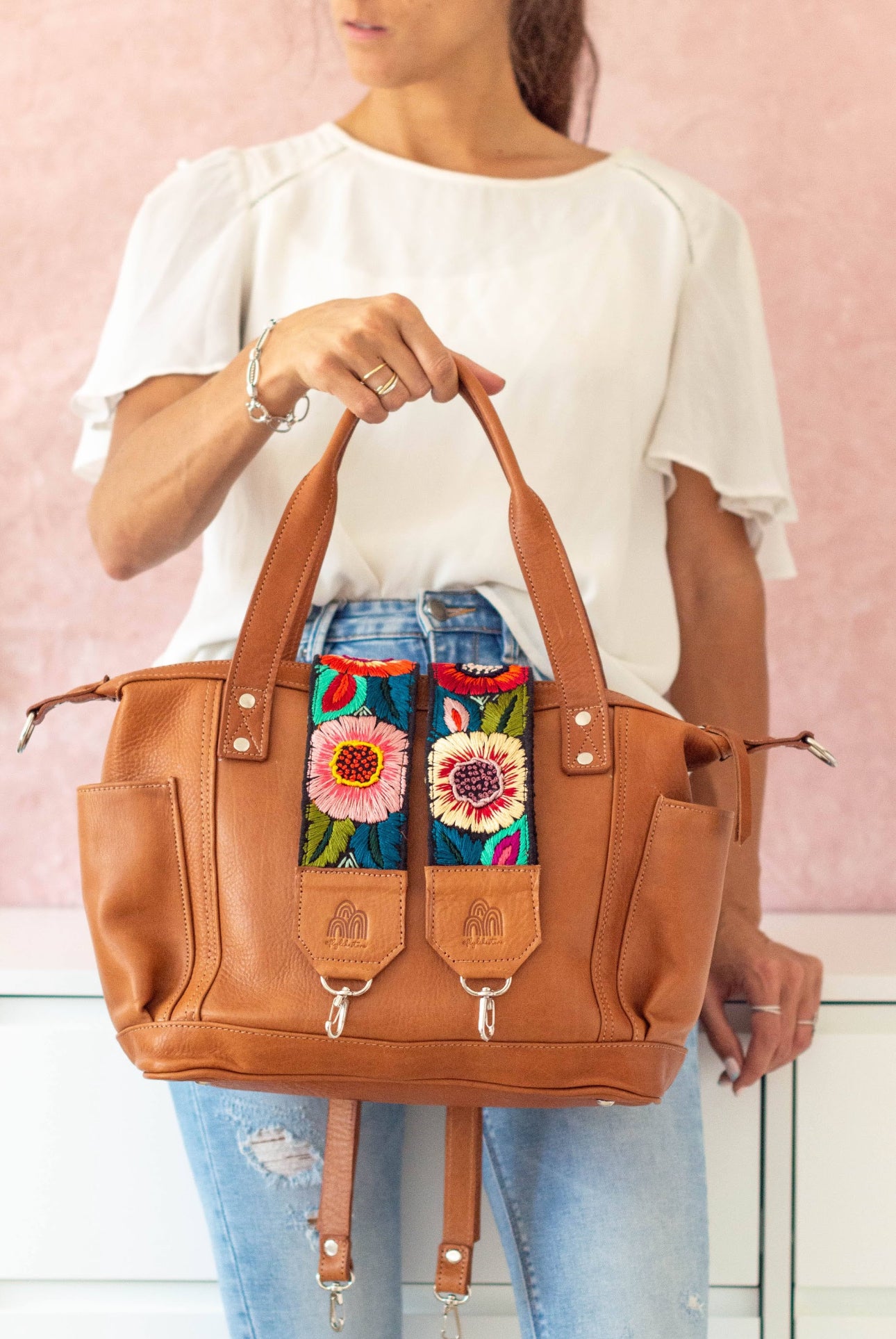 Backpack Teté in Caramel + 2 Regular Straps Mostar