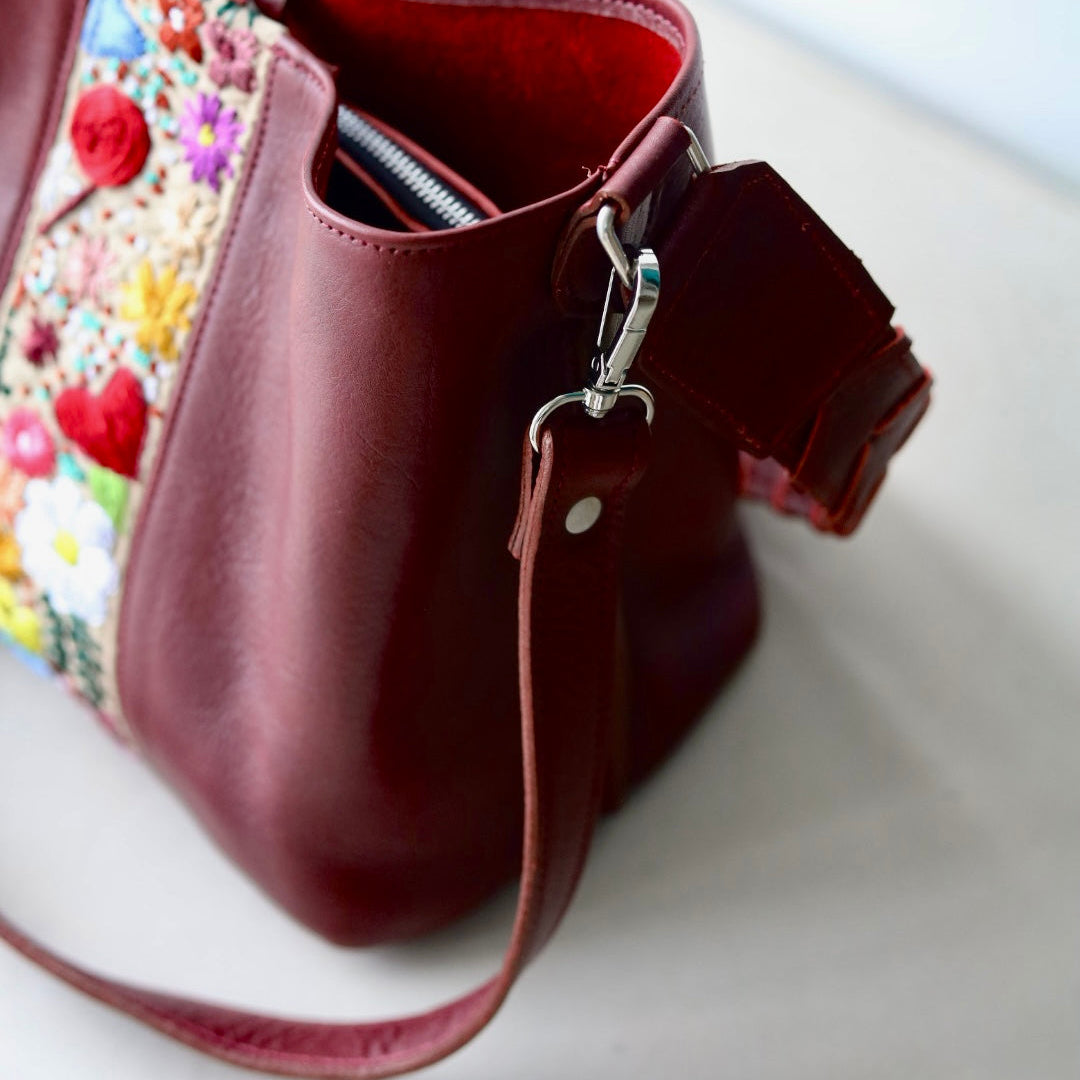 Tote Bag Tiry + Strap Amalfi en Rojo