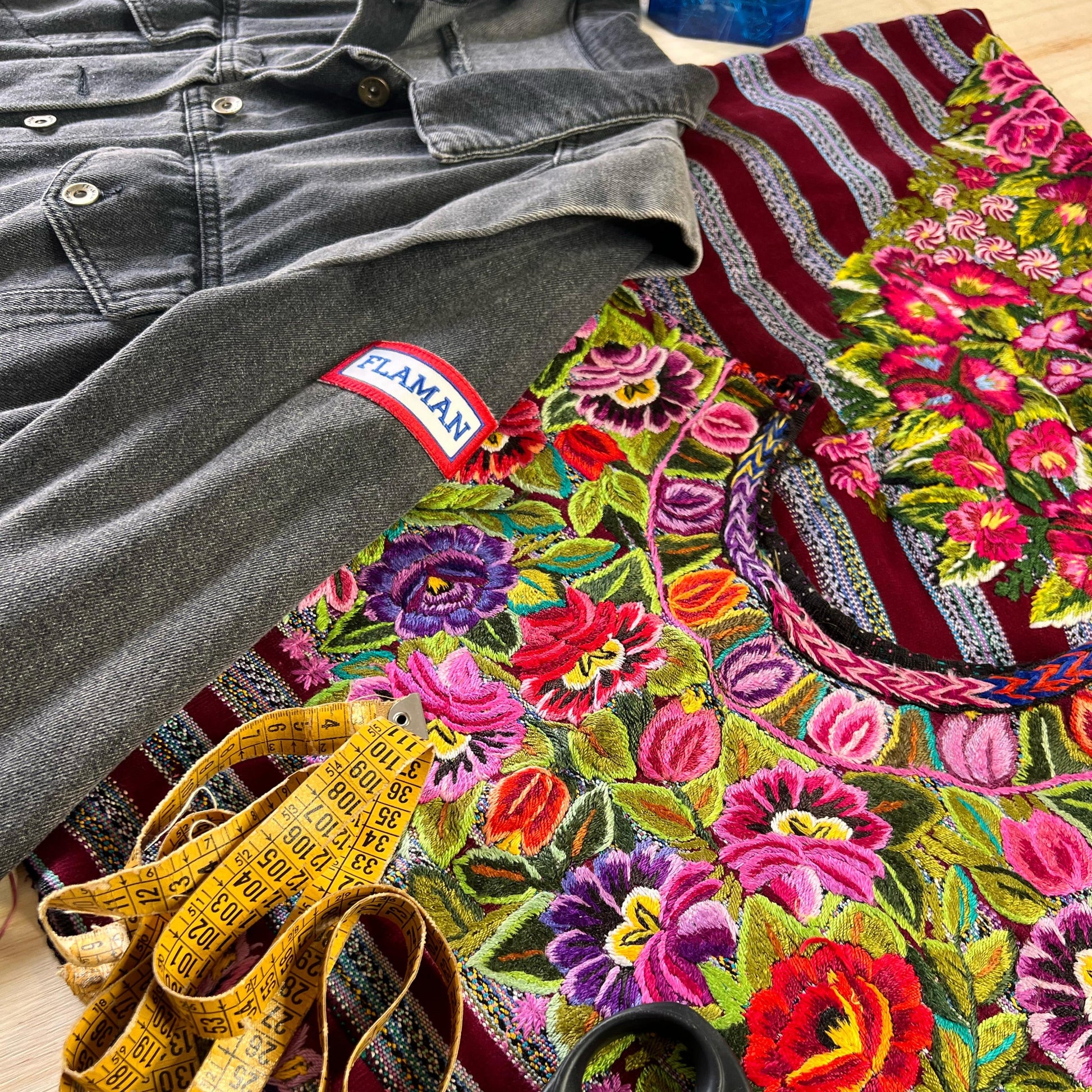 Chaqueta Huipil Rabat en Gris – FlylikeStore - Main Image