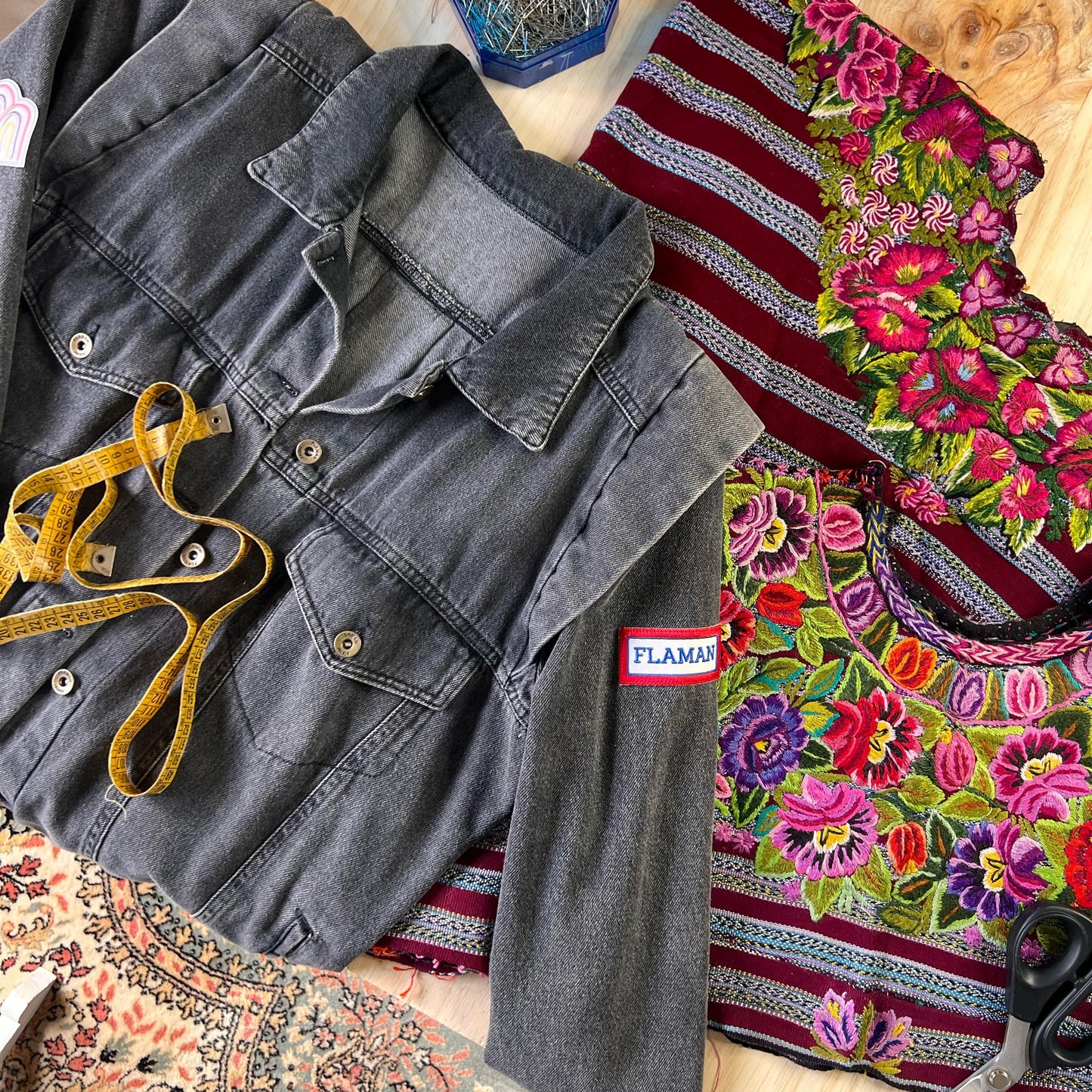 Chaqueta Huipil Dublin en Gris