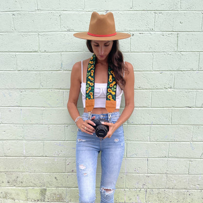 Brazil Camera Strap in Caramel