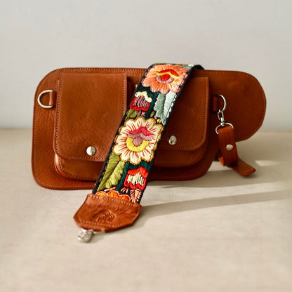 Coco Sling Bag + Marrakesh Strap in Caramel