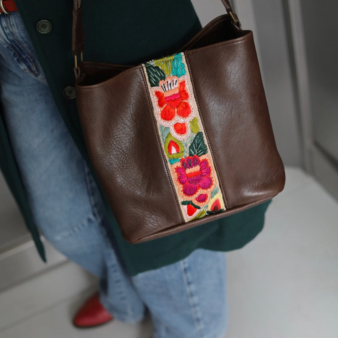 Tote Bag Tiry + Strap Amalfi en Rojo