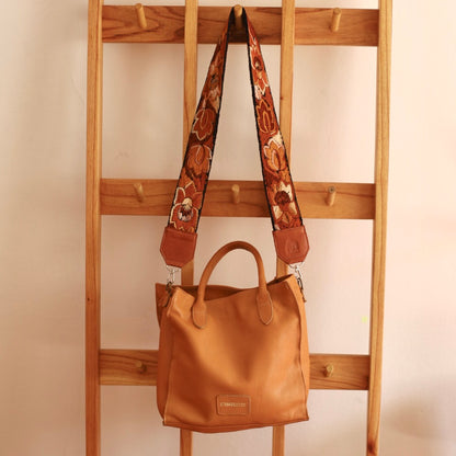 Vintage Long Strap 1 in Caramel