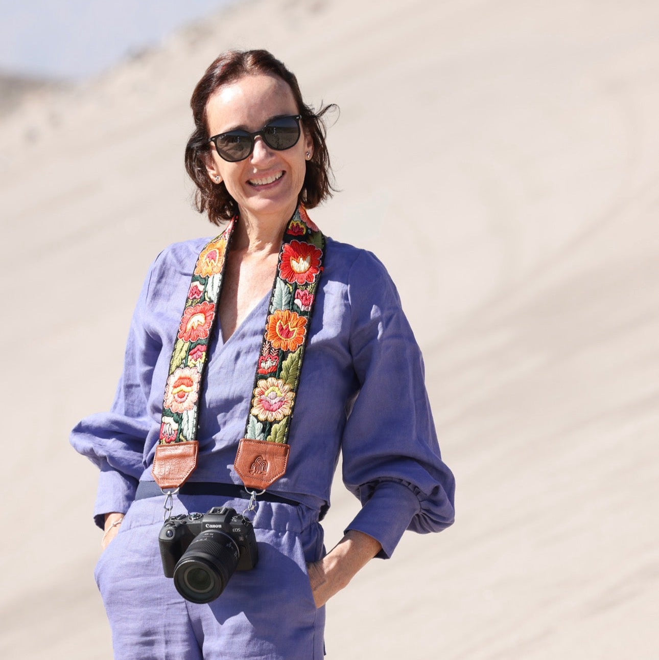 Marrakesh Camera Strap in Caramel
