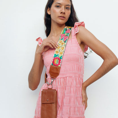 Phone Pouch Titi + Copenhagen Long Strap in Caramel by Mariu Riganti