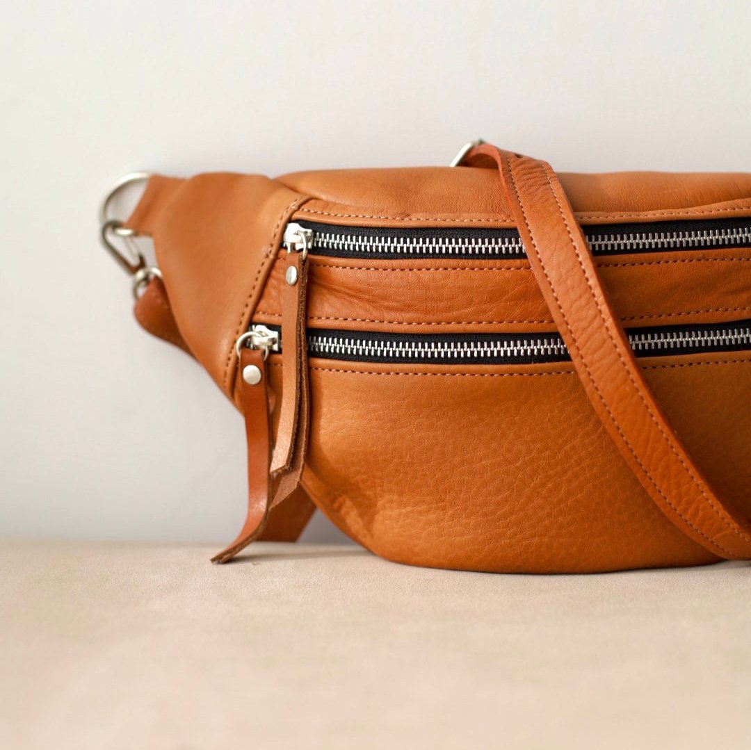 Emma Sling Bag in Caramel