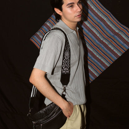 Emma Sling Bag + Tikal Long Strap in Black